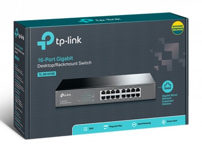 Computers at All TL-SG1016D | TP-LINK 16-Port Gigabit Desktop/Rackmount Switch
