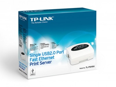 TL-PS110U | TP-LINK Single USB2.0 Port Fast Ethernet Print Server Computers at All